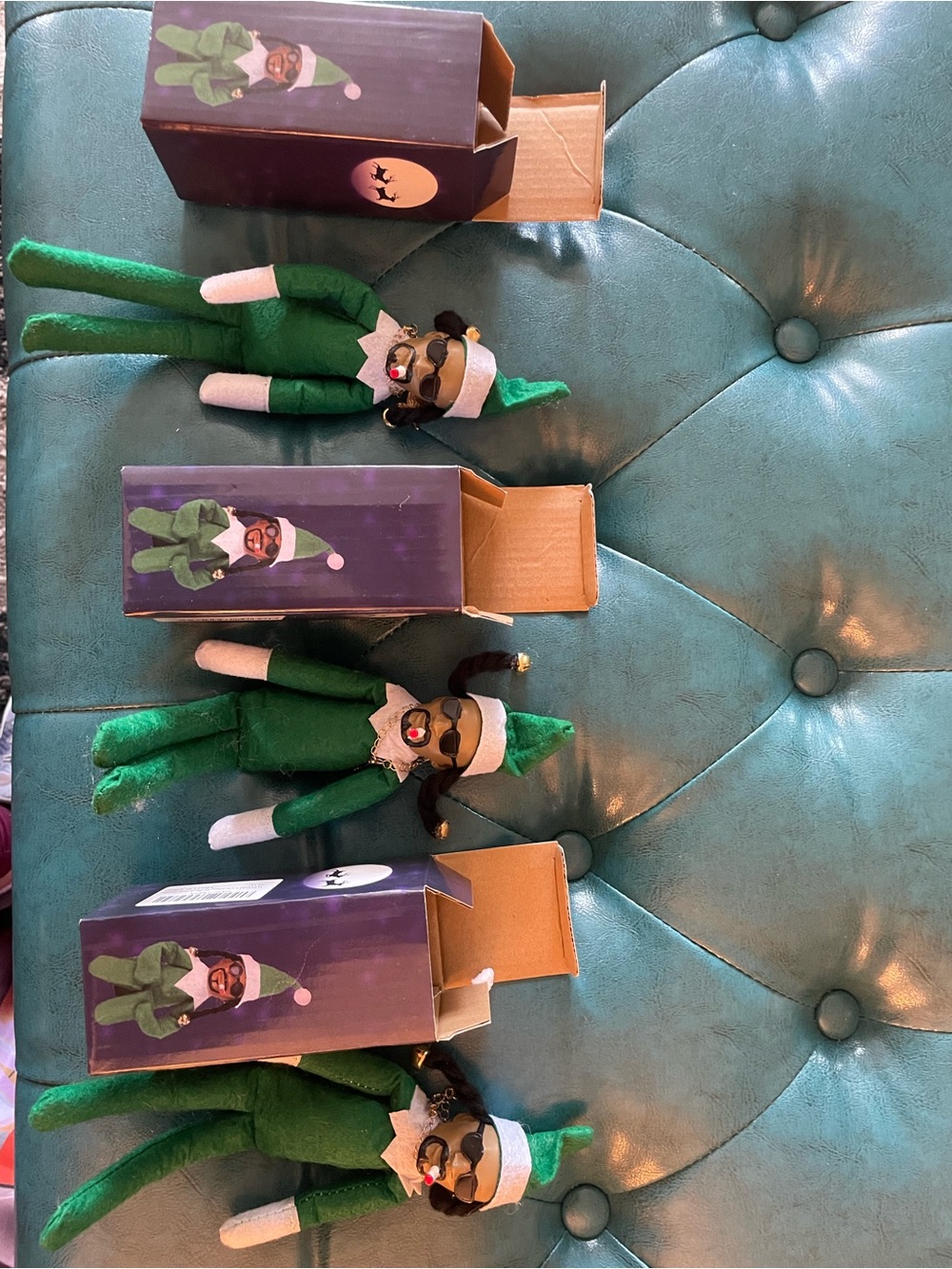 Green Elf Holiday Plush Toy - Set of 3
